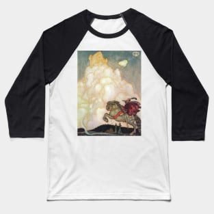 The Maiden in the Castle of Rosy Clouds - John Bauer Baseball T-Shirt